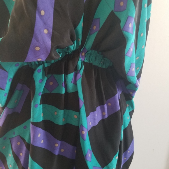 Luna By Josandra Silk Caftan Dress S - Picture 5 of 11